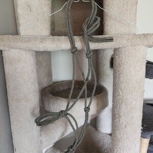 NWOT Black & White Rope Halter